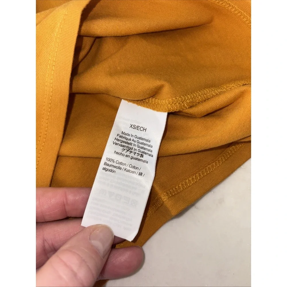AO421 J CREW T-Shirt dress Women's XS Rough Amber Crewneck Short Sleeve‎ NWT